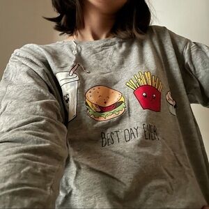 H&M Divided Fast food graphic  sweatshirt - s